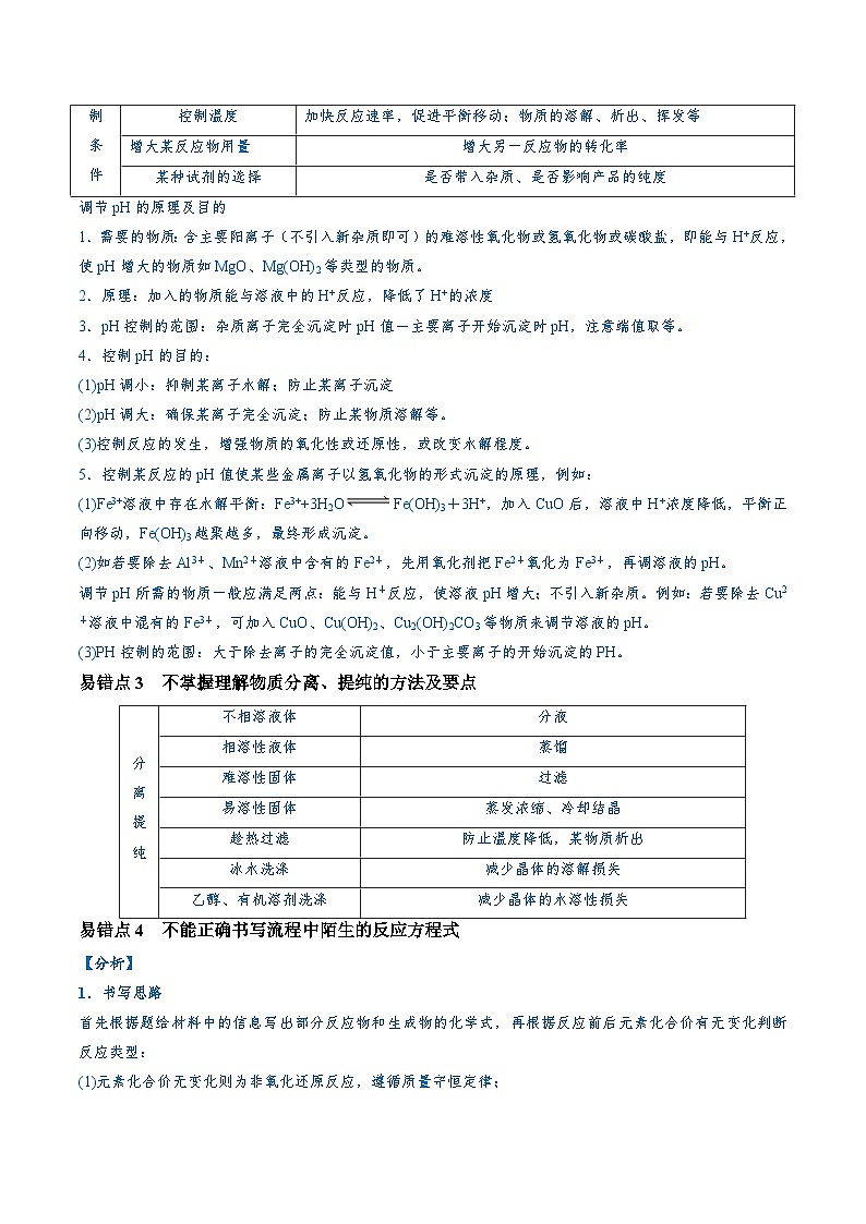 易错类型07 化工流程中的常考问题（7大易错点）（原卷版）第2页