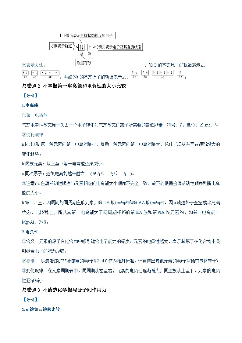 易错类型09 物质结构与性质（7大易错点）（原卷版）第3页