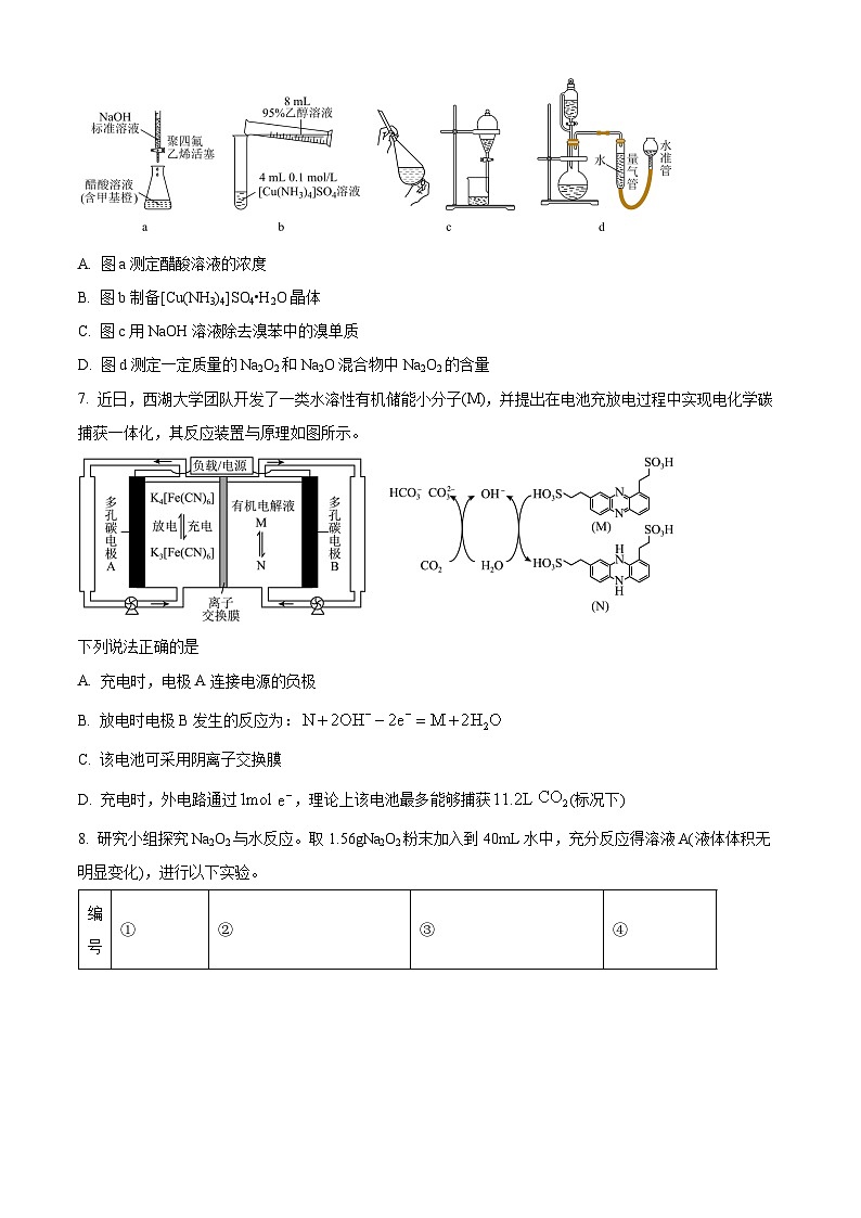 湖南省长沙市雅礼中学2024届高三下学期模拟考卷（二）化学试题（原卷版）第3页
