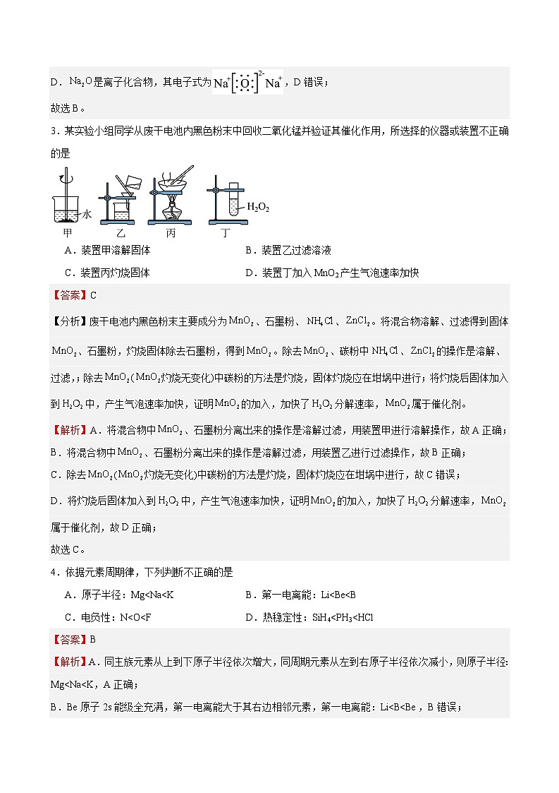 化学（江苏卷）（全解全析）第2页