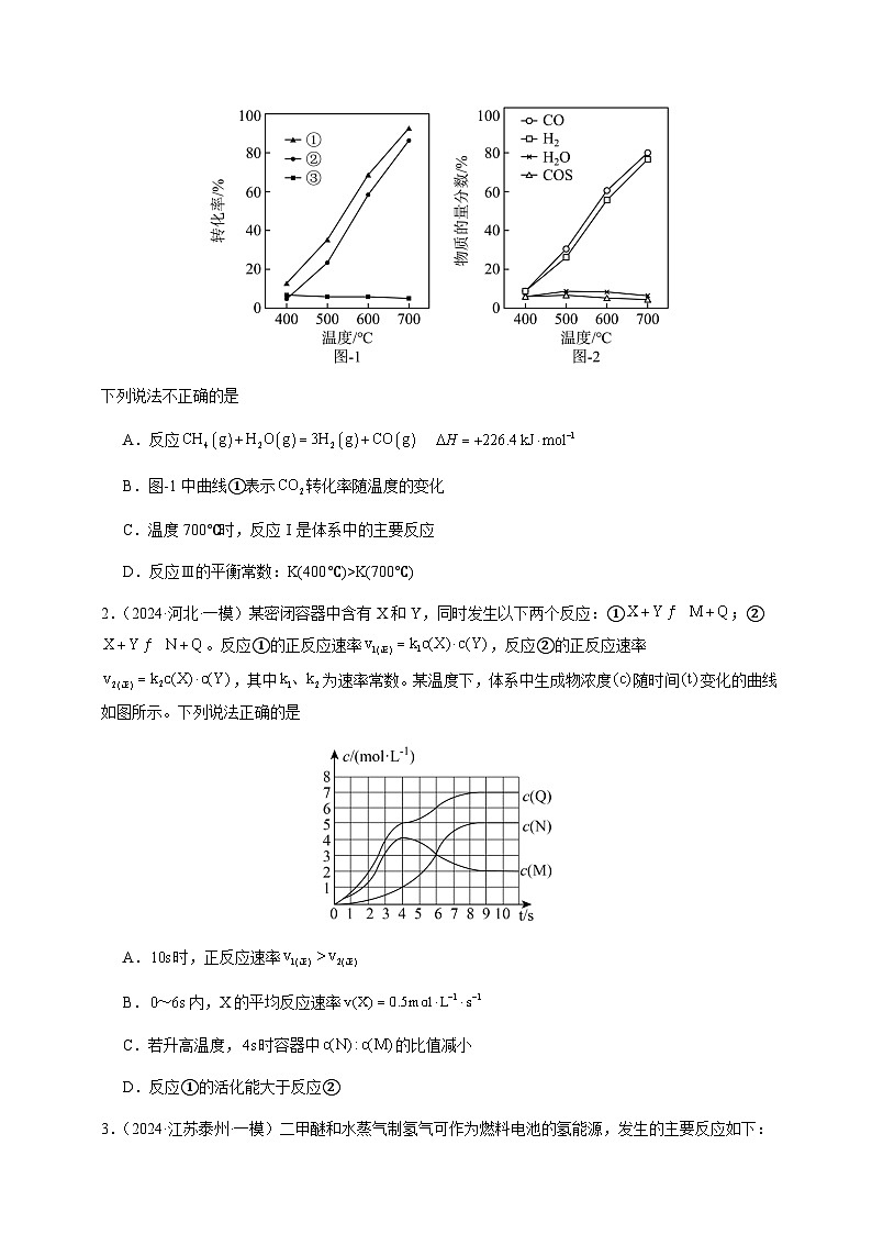 必刷题13 化学反应速率和化学平衡-备战2024年高考化学二轮必刷题（江苏专用）02