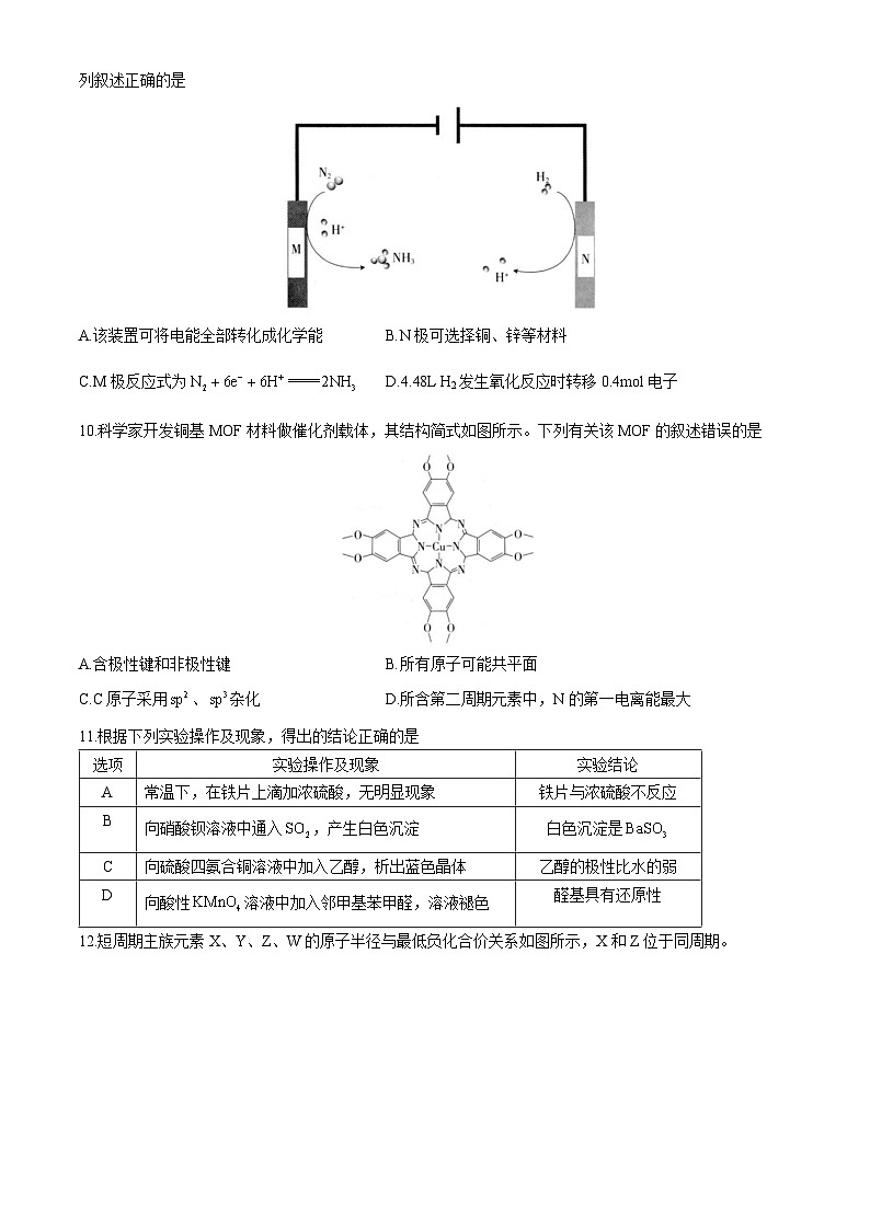 江西省上进联考2024届高三下学期5月高考适应性大练兵化学试题（Word版附解析）03