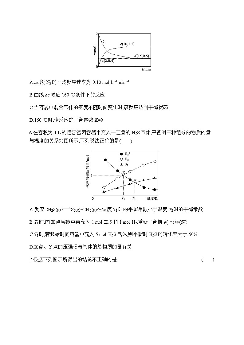 新教材(广西专版)高考化学一轮复习章末检测卷(7)化学反应速率与化学平衡含答案第3页