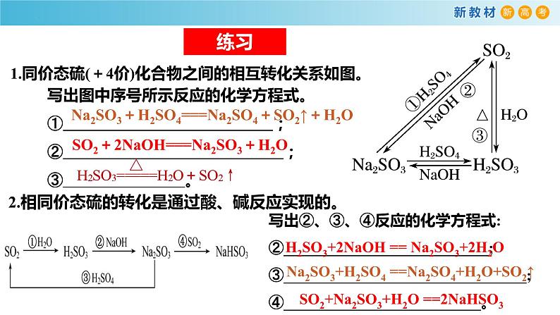 5.1.5 不同价态含硫物质的转化 课件08