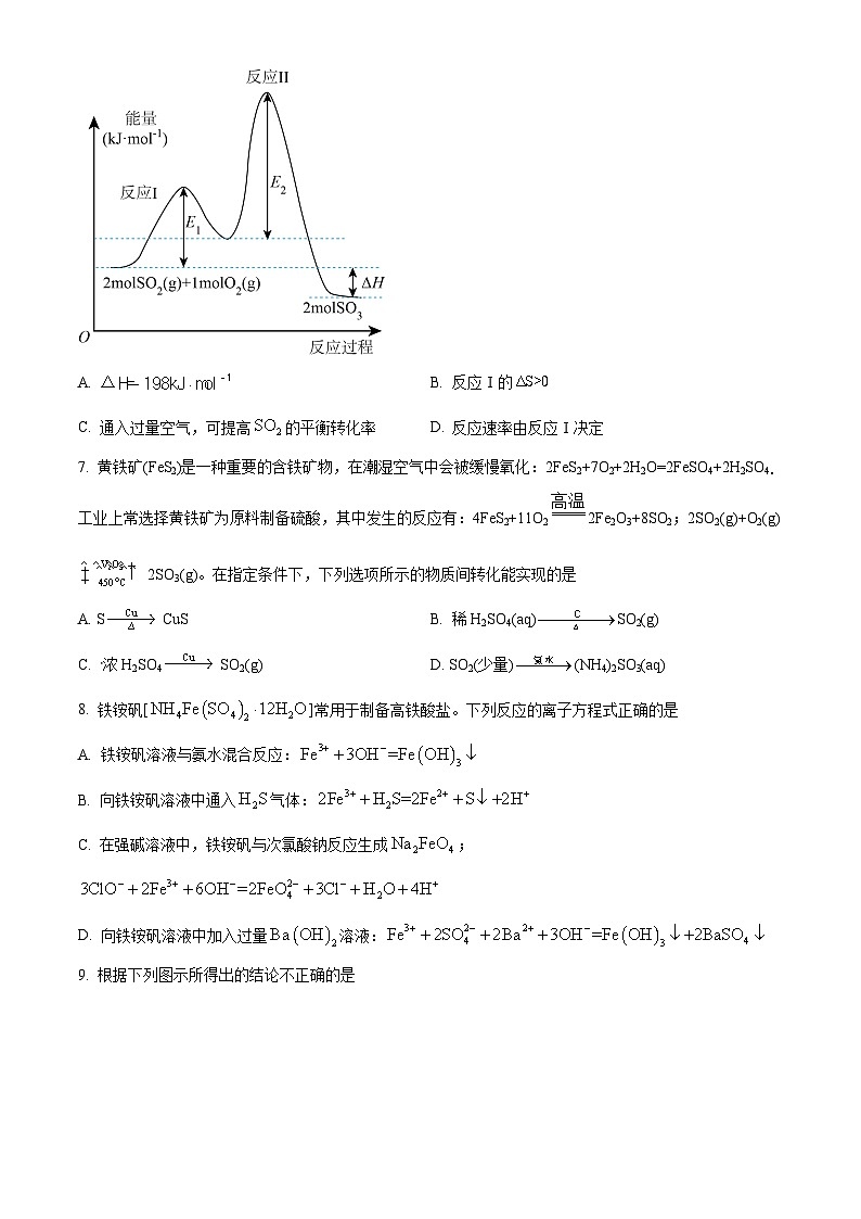 江苏省南京市六校联合体2022-2023学年高一下学期期末联合调研化学试题03
