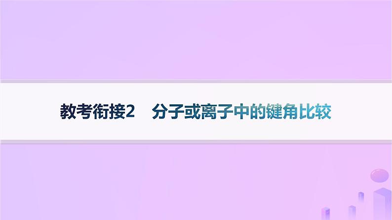 2025年高中化学第2章教考衔接2分子或离子中的键角比较课件鲁科版选择性必修201