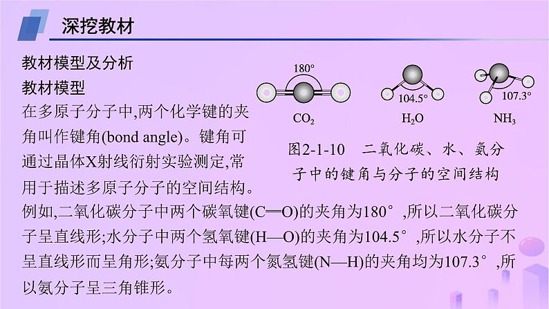 2025年高中化学第2章教考衔接2分子或离子中的键角比较课件鲁科版选择性必修202