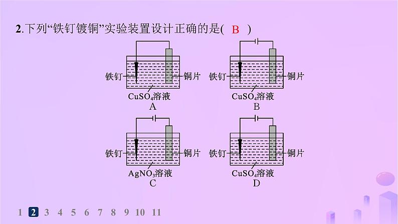 2025年高中化学第四章第二节电解池第二课时电解原理的应用分层作业课件新人教版选择性必修1第4页