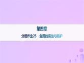 2025年高中化学第四章第三节金属的腐蚀与防护分层作业课件新人教版选择性必修1