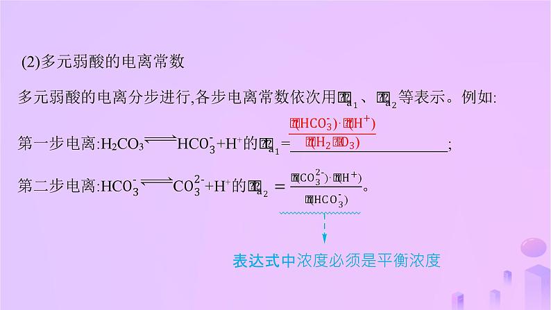 2025年高中化学第三章第一节电离平衡第二课时电离平衡常数课件新人教版选择性必修106