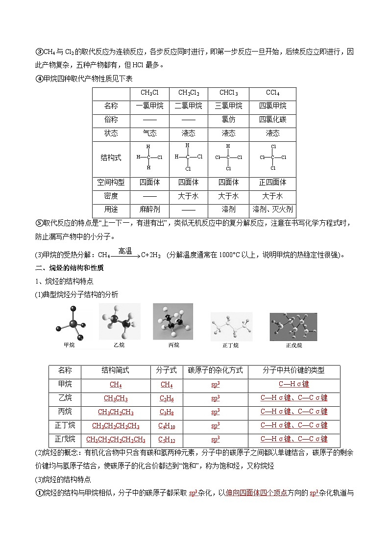 专题04 烃（考点清单）（讲+练）-2023-2024学年高二化学下学期期中考点大串讲（人教版2019）03