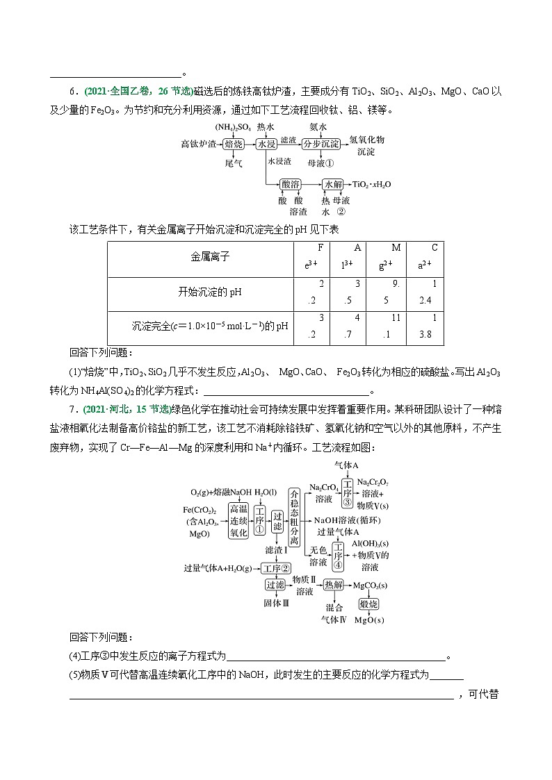 重难点突破  “陌生情景下”方程式的书写-2024年高考化学二轮复习讲练测（新教材新高考）(原卷版)第3页