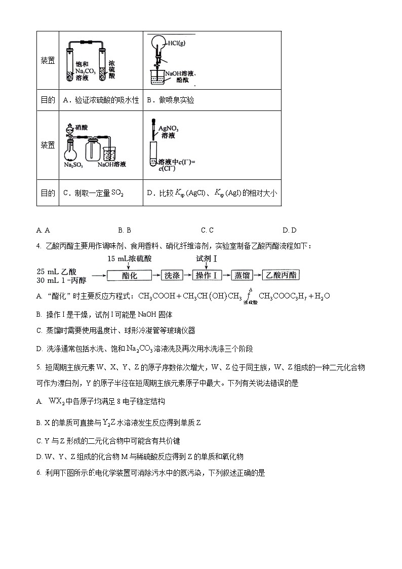 2024届陕西省铜川市王益中学高三下学期猜题信息卷（三）理综试题-高中化学（原卷版+解析版）第2页