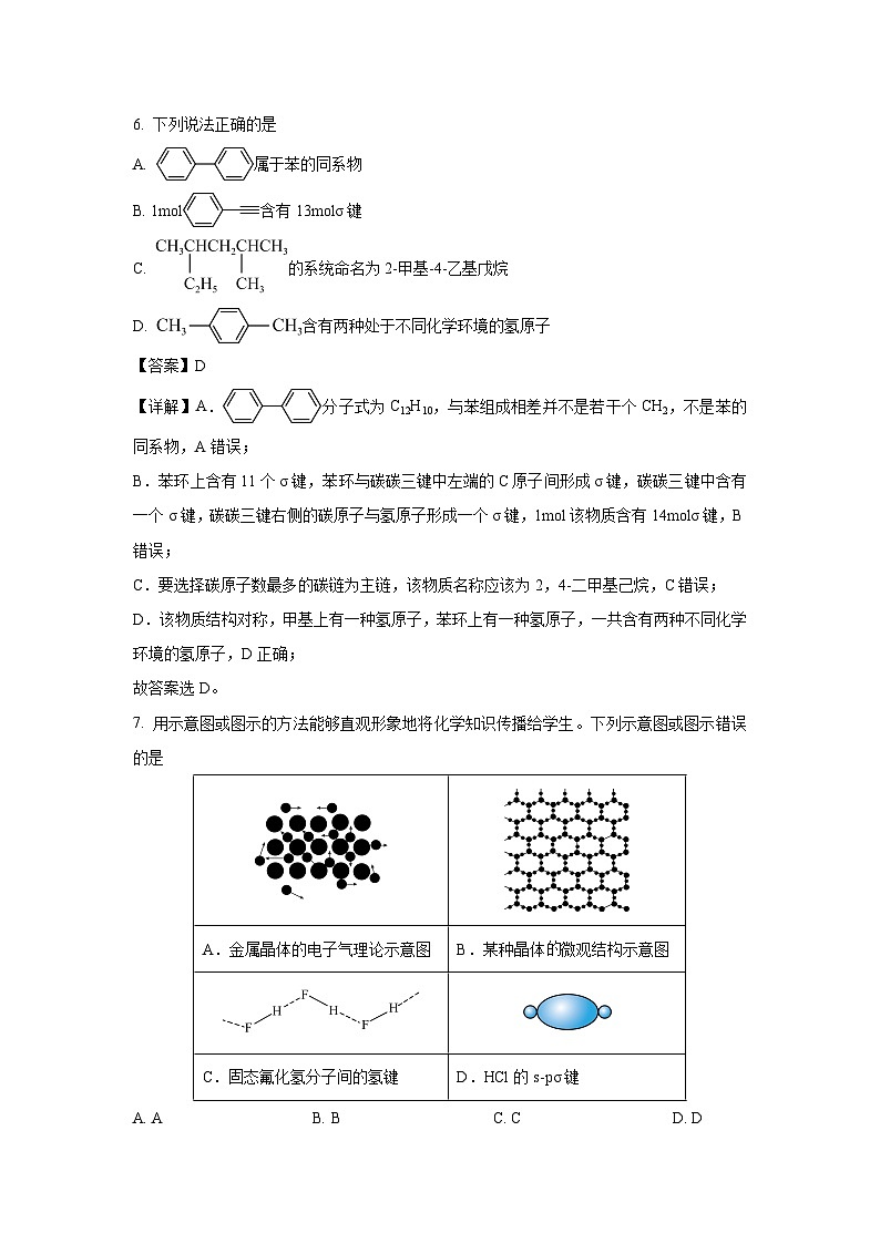 化学：河南省洛阳市2023-2024学年高二下学期期中考试（解析版）03