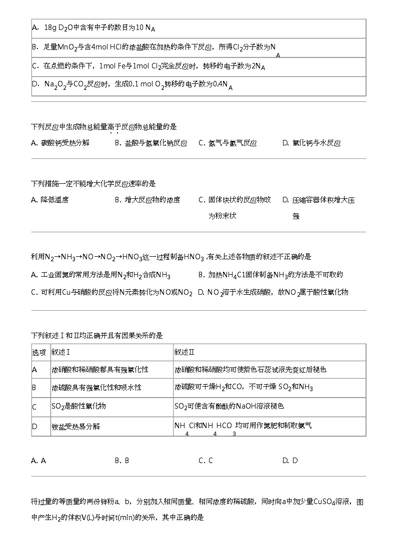 2023_2024学年湖南高一下学期期中化学试卷（湘楚名校）第2页