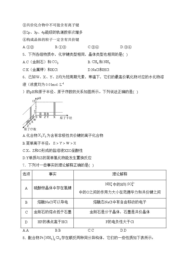 高安市灰埠中学2022-2023学年高二下学期5月期中考试化学试卷(含答案)02