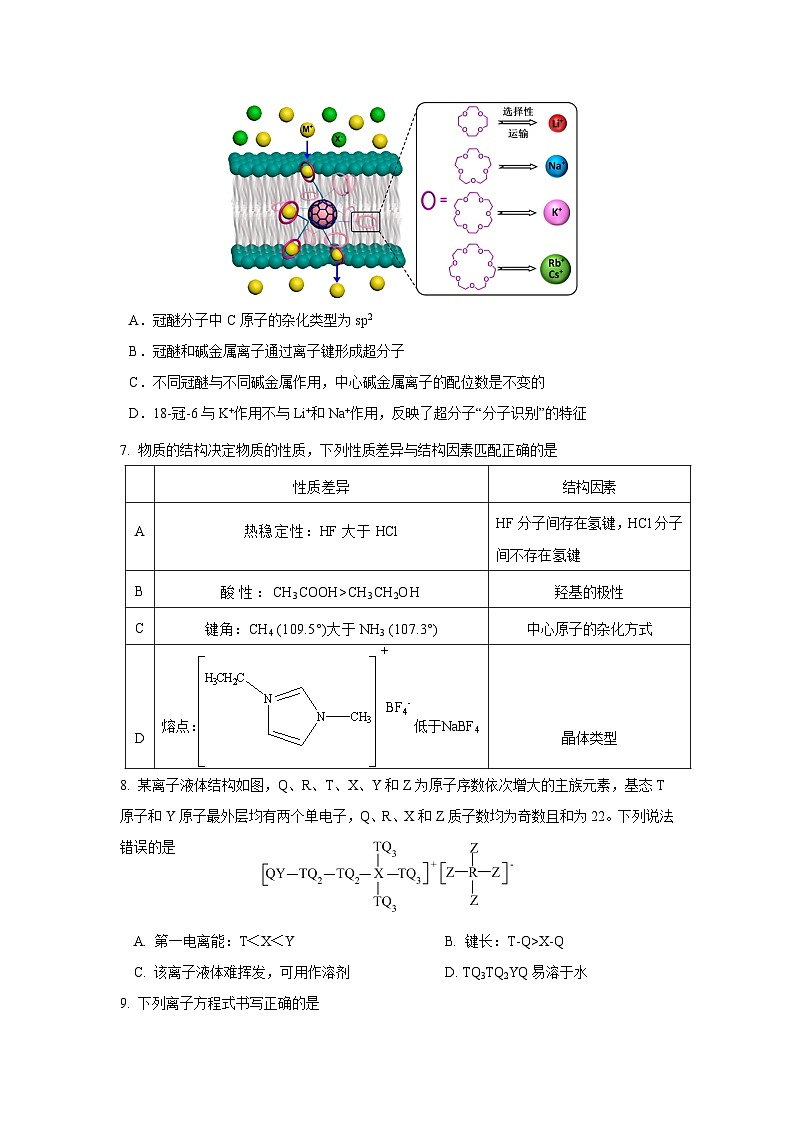 广东省深圳市外国语学校2024届高三下学期第九次模拟考试化学试题（Word版附答案）03