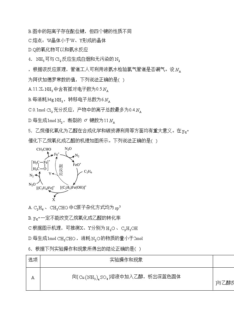 福建省龙岩市2024届高三下学期二模考试化学试卷(含答案)02