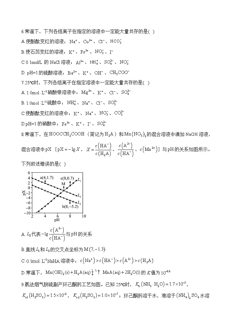 人教版高二化学暑假作业 （11）水溶液中的离子反应与平衡第3页