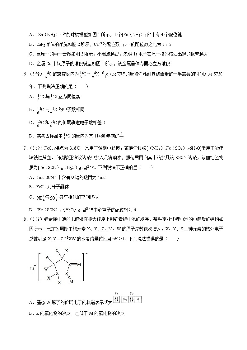 福建省福州屏东中学2023-2024学年高二下学期期中考试化学试题02