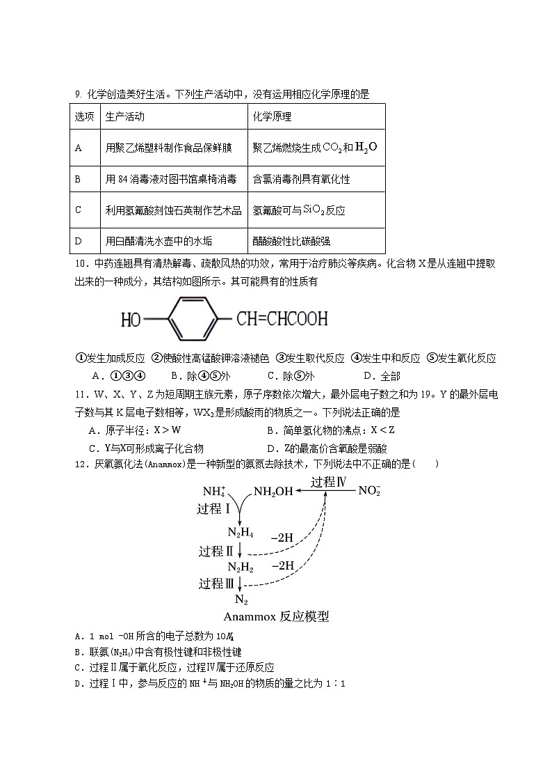 广东省汕头市潮阳第一中学2023-2024学年高一下学期6月月考化学试题03