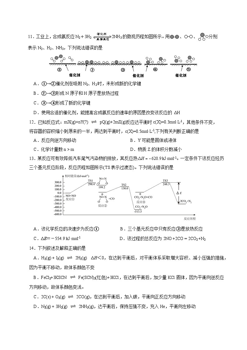 2024琼海嘉积中学高一下学期6月期中考试化学含答案03