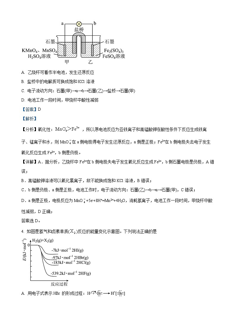 湖南省岳阳市岳汨2023-2024学年高一下学期5月月考化学试题（Word版附解析）02