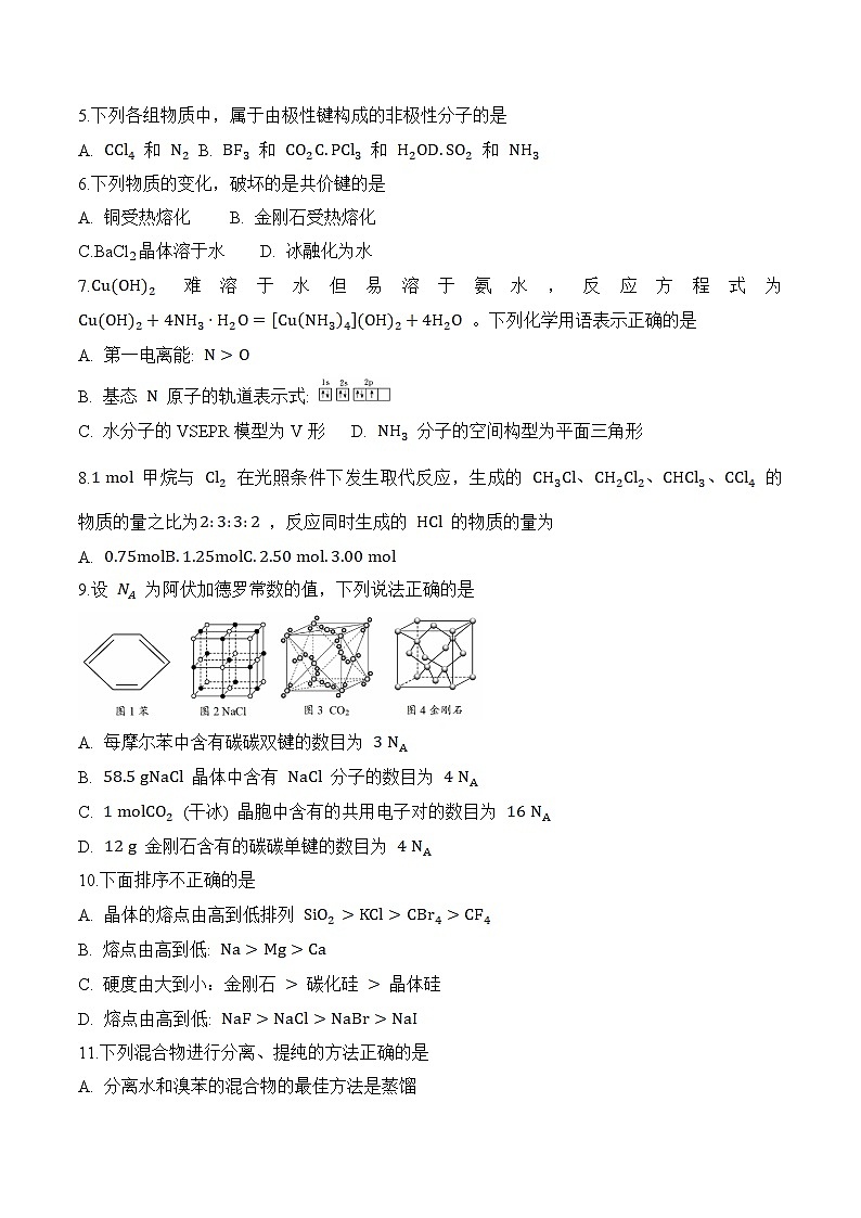 重庆市第十一中学校023-2024学年高二下学期期中考试化学试卷第2页
