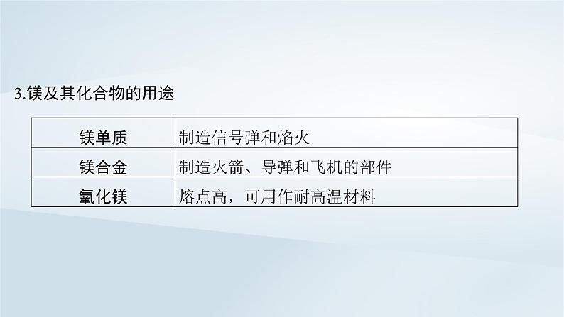 2025届高考化学一轮总复习第4章金属及其化合物第16讲镁铝及其化合物课件07