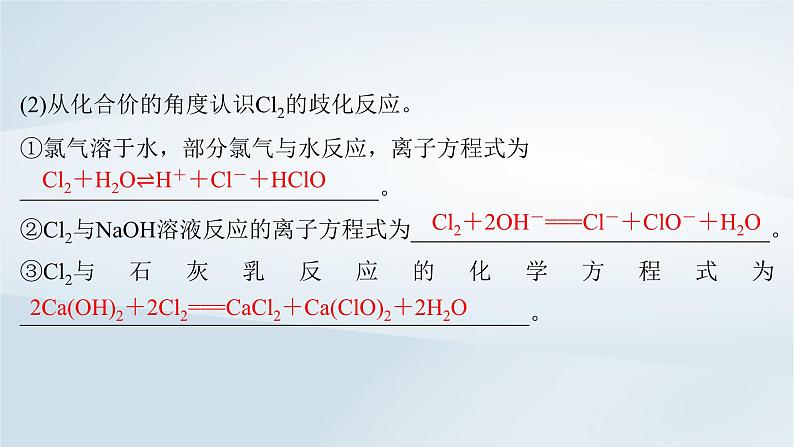 2025届高考化学一轮总复习第5章非金属及其化合物第18讲氯及其化合物课件第8页