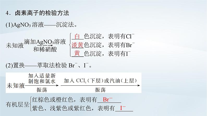 2025届高考化学一轮总复习第5章非金属及其化合物第19讲卤族元素氯溴碘的提取课件07