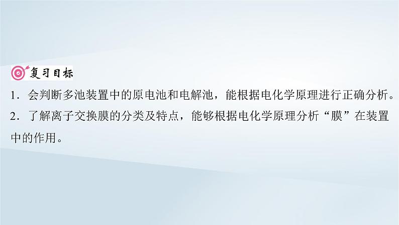 2025届高考化学一轮总复习第7章化学反应与能量第37讲多池多室的电化学装置课件02