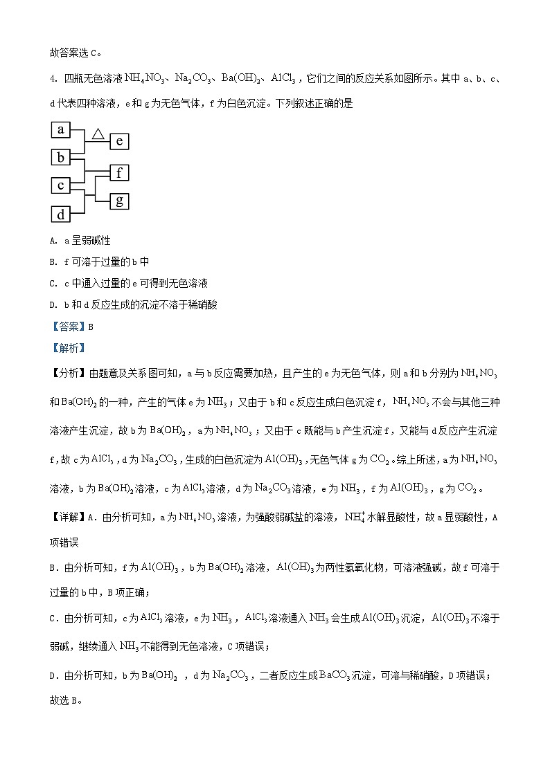 2024年内蒙古高考真题化学试题及答案03
