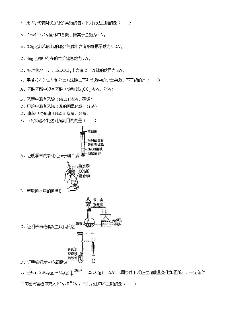 山东省烟台市莱州市第一中学2023-2024学年高一下学期6月月考试题 化学（含答案）第2页