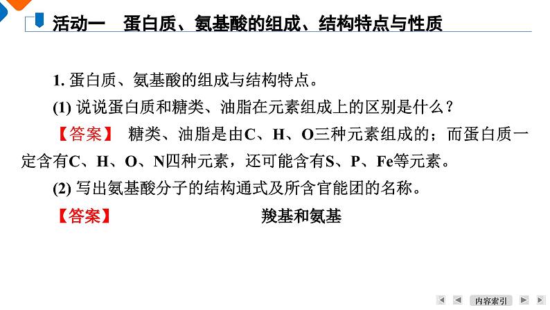 模块5　主题4　第2讲　蛋白质与核酸  课件 2025高考化学一轮复习06