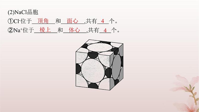 2025年高中化学第3章第1节物质的聚集状态与晶体的常识第2课时晶胞晶体结构的测定课件新人教版选择性必修2第7页