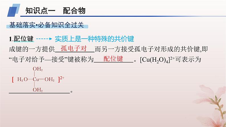 2025年高中化学第3章晶体结构与性质第4节配合物与超分子课件新人教版选择性必修204