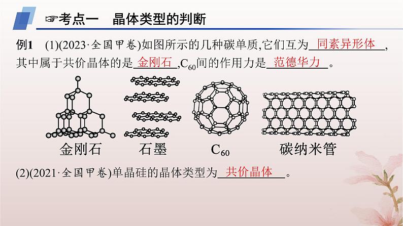 2025年高中化学第3章晶体结构与性质章末复习课课件新人教版选择性必修205