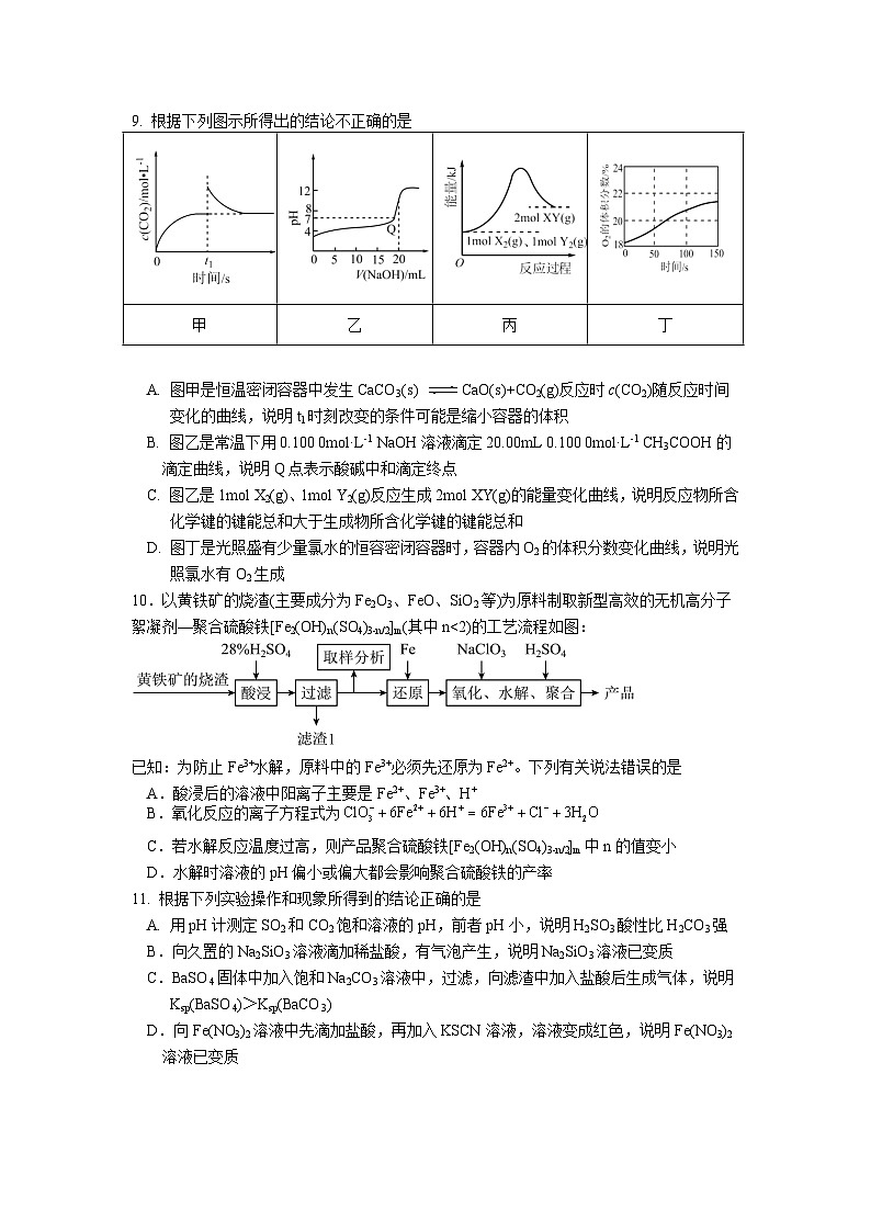 江苏省南京市六校联合体2022-2023学年高一下学期期末联合调研化学试题03