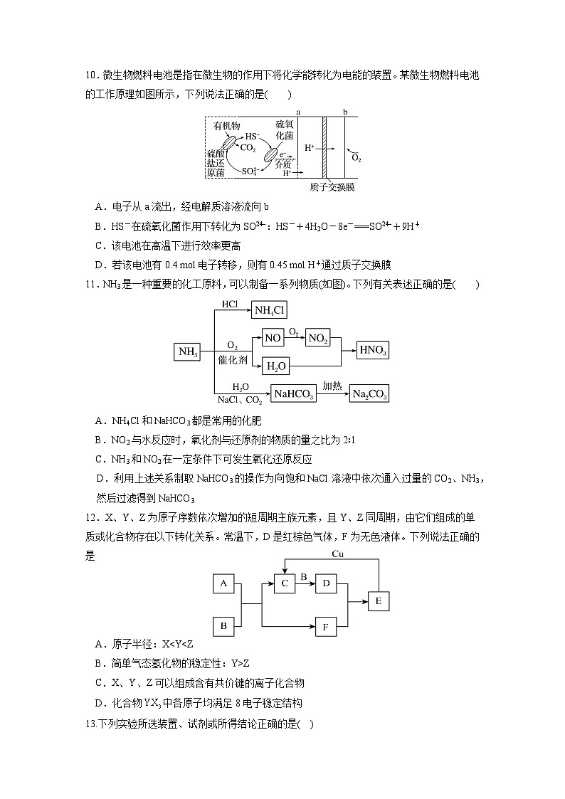 湖南省邵东市第一中学2023-2024学年高一下学期第三次月考化学试题03