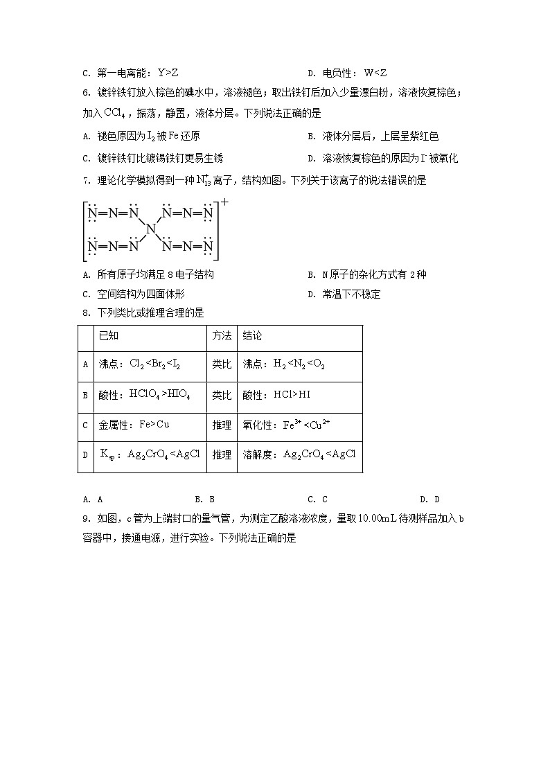 2022年辽宁普通高中学业水平等级性考试化学试题及答案02