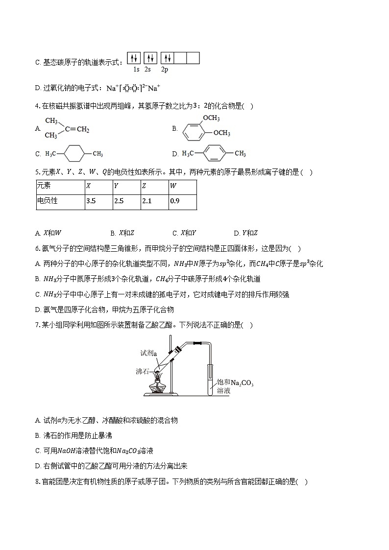 2022-2023学年河南省新乡市河师大附中高二下学期化学期末考试（学生用卷）第2页