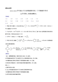 河南省新乡市九校联盟联考2023-2024学年高二下学期+期末考试化学试题