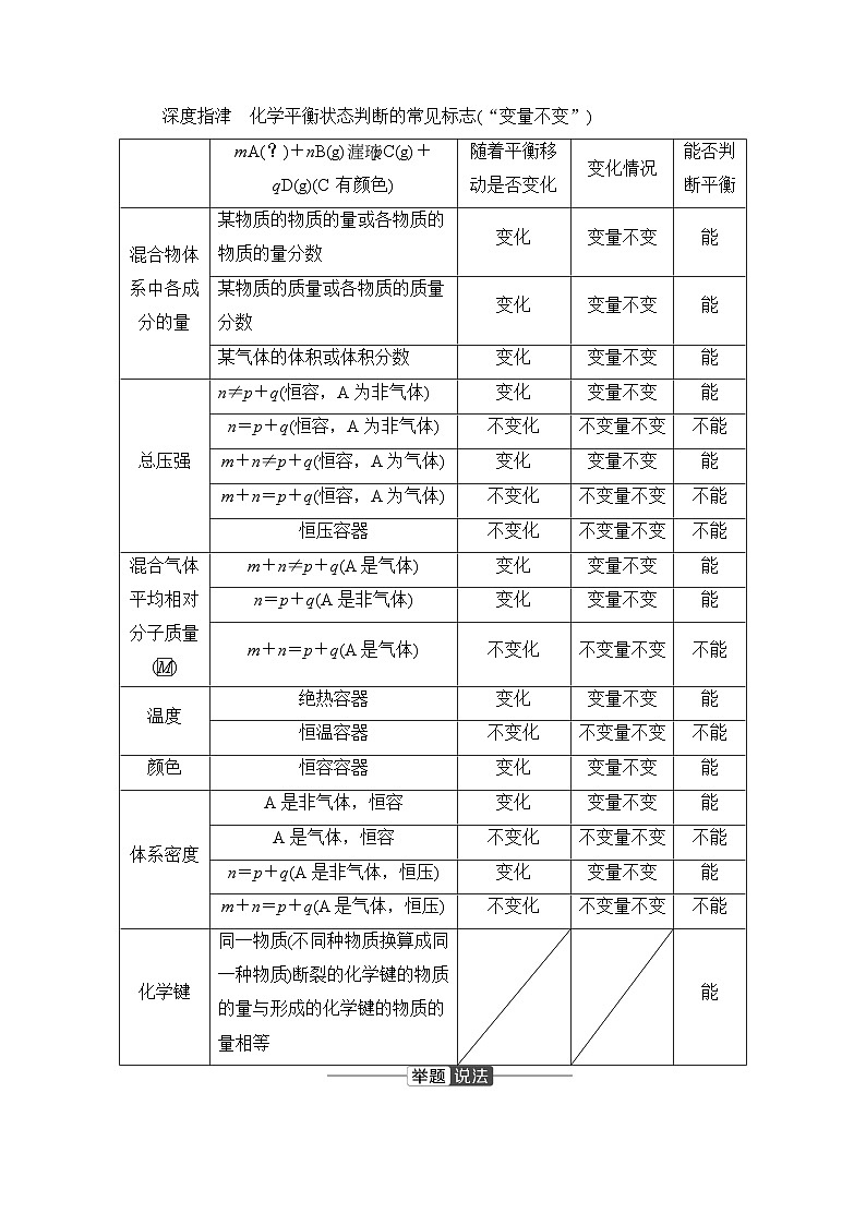 第二章　化学反应速率与化学平衡  第二节　化学平衡　课时8　化学平衡状态  学案03