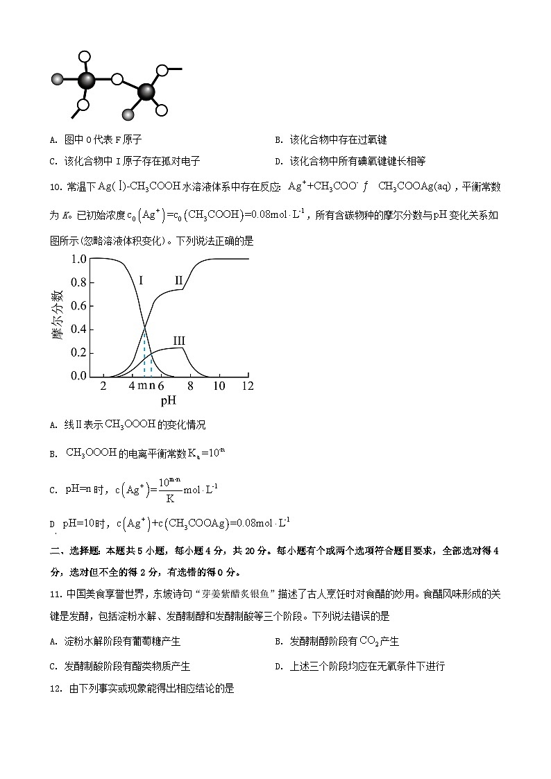 2024年山东普通高中学业水平选择性考试化学真题及答案03