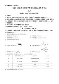 辽宁省（点石联考）2025届新高三下6月阶段考试化学试卷及答案