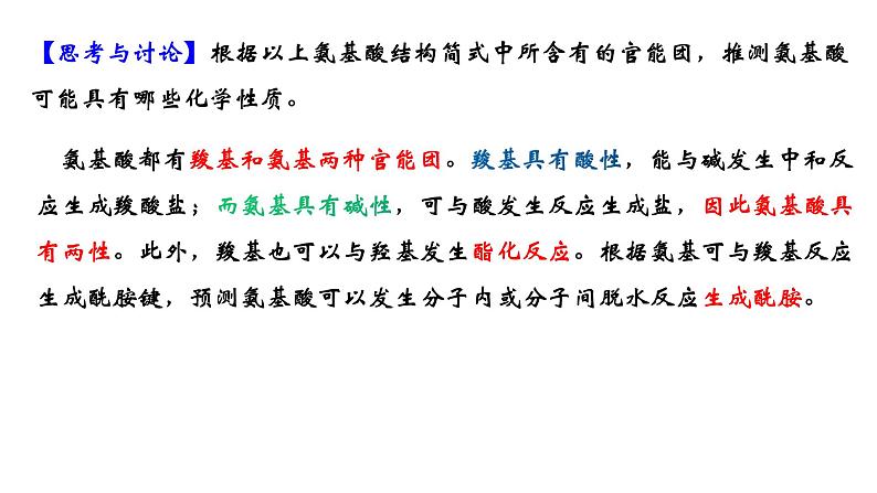 2023-2024学年人教版新教材选择性必修三 第四章第二节 蛋白质 课件06