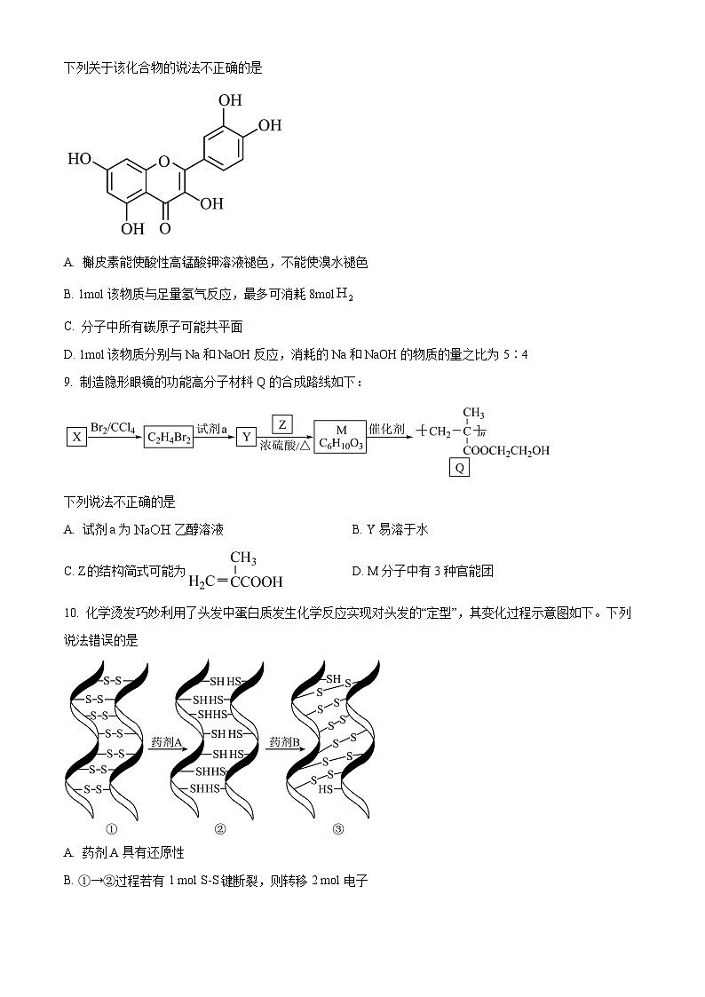 2024江苏省五市十一校高二下学期5月阶段联考试题化学（选修）含解析第3页