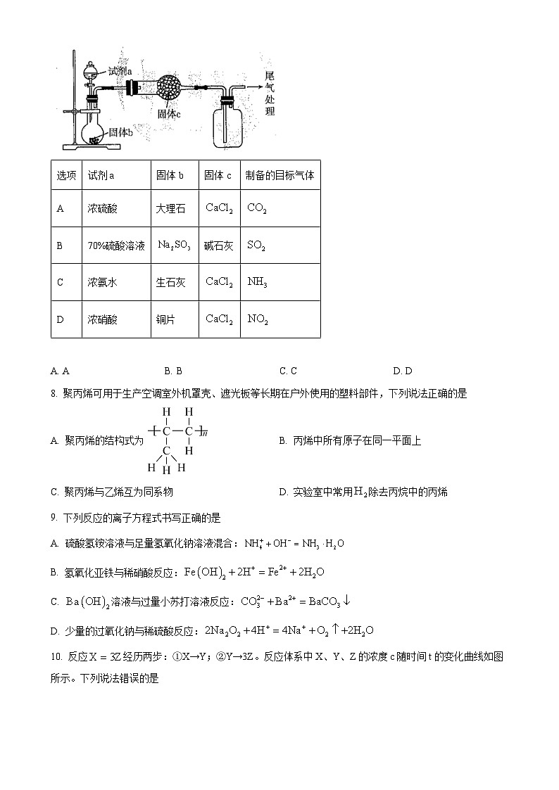 2024部分名校高一下学期6月期末联合考试化学含解析第3页
