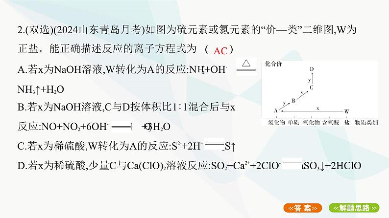 鲁科版高中化学必修第一册专题1离子反应及物质推断课件05